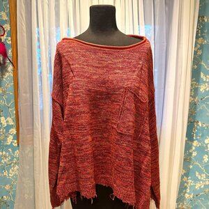 Funky & Comfy lightweight sweater/top, shaggy chic, Free People